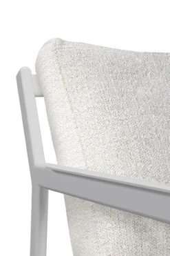 Jack loungestoel - wit aluminium - compleet - off white kussens