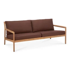 Jack outdoor bank 180 - teak - burgundy