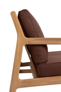 Jack outdoor bank 180 - teak - burgundy