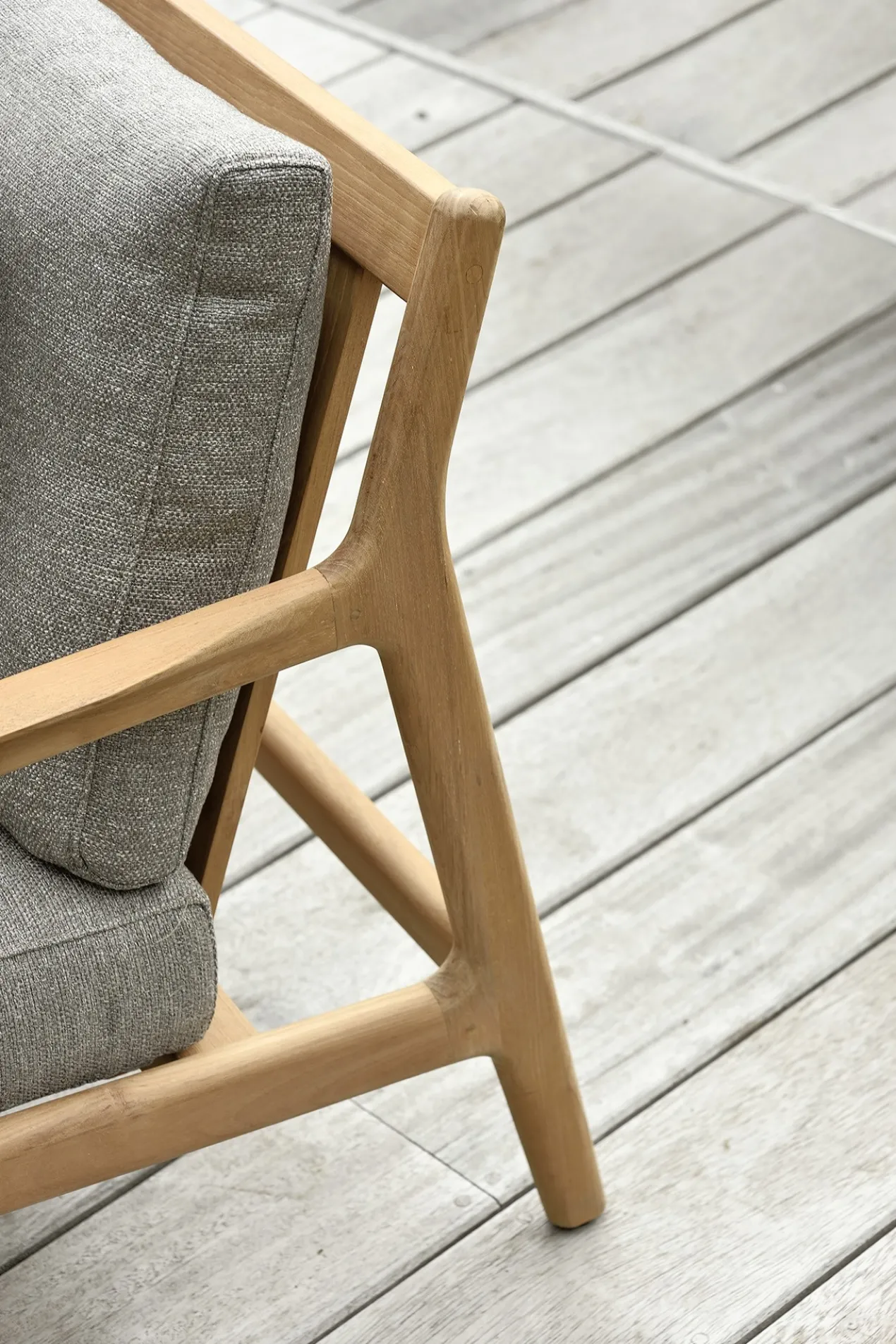 Jack outdoor bank 180 - teak - off white