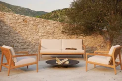 Jack outdoor bank 180 - teak - off white