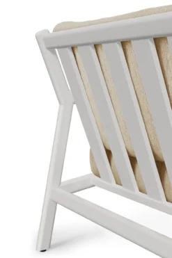 Jack sofa 178cm - wit aluminium - compleet - naturel kussens