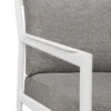 Jack sofa 178cm - wit aluminium - compleet - mocha kussens