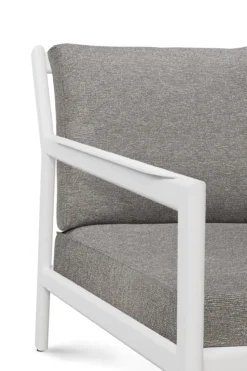 Jack sofa 178cm - wit aluminium - compleet - mocha kussens
