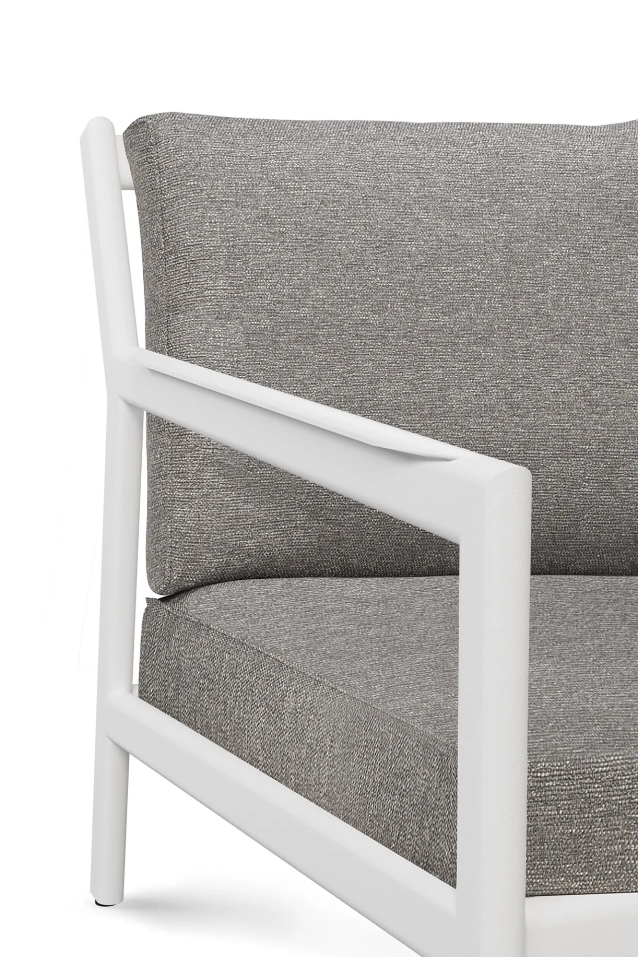 Jack sofa 178cm - wit aluminium - compleet - mocha kussens