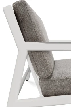 Jack sofa 178cm - wit aluminium - compleet - mocha kussens