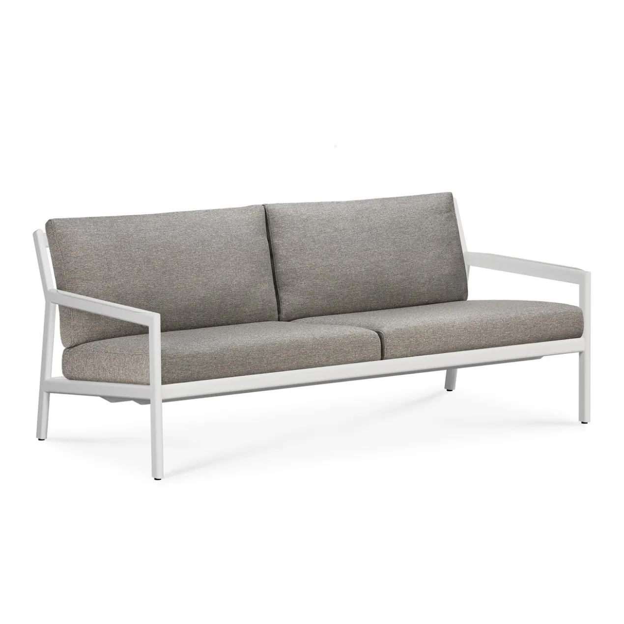 Jack sofa 178cm - wit aluminium - compleet - mocha kussens