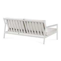 Jack sofa 178cm - wit aluminium - compleet - off white kussens