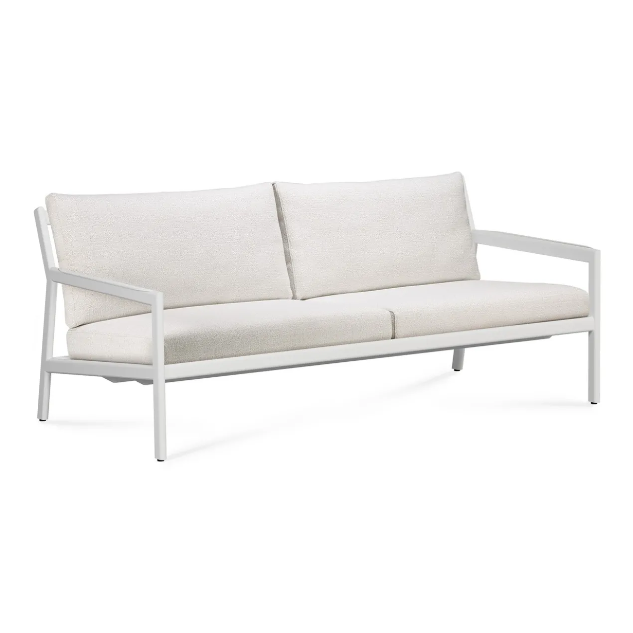 Jack sofa 178cm - wit aluminium - compleet - off white kussens