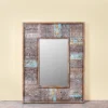 Jalebi - Handgemaakte Patchwork Houten Spiegel