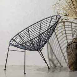 Jane loungestoel tuin inkt