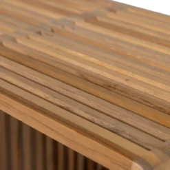 Jasmijn bijzettafel recycled teak naturel - set van 2