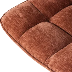 Jouke draaifauteuil chenille structuur roestbruin [fsc]