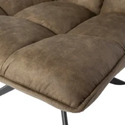 Jouke draaifauteuil leerlook groen [fsc]