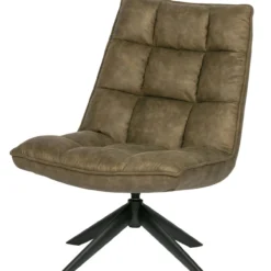 Jouke draaifauteuil leerlook groen