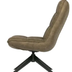 Jouke draaifauteuil leerlook groen