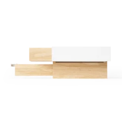 Juwelenbox Stowit wit naturel hout L