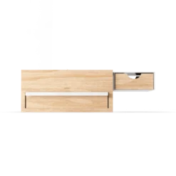 Juwelenbox Stowit wit naturel hout L