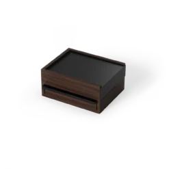 Juwelenbox Stowit zwart walnoot hout L