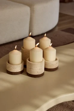 Kaarshouder Travertine S