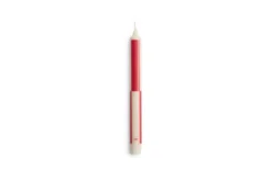 Kaars Pattern red/bordeaux - set van 4