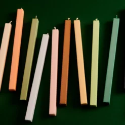 Kaars Square pastel - set van 4