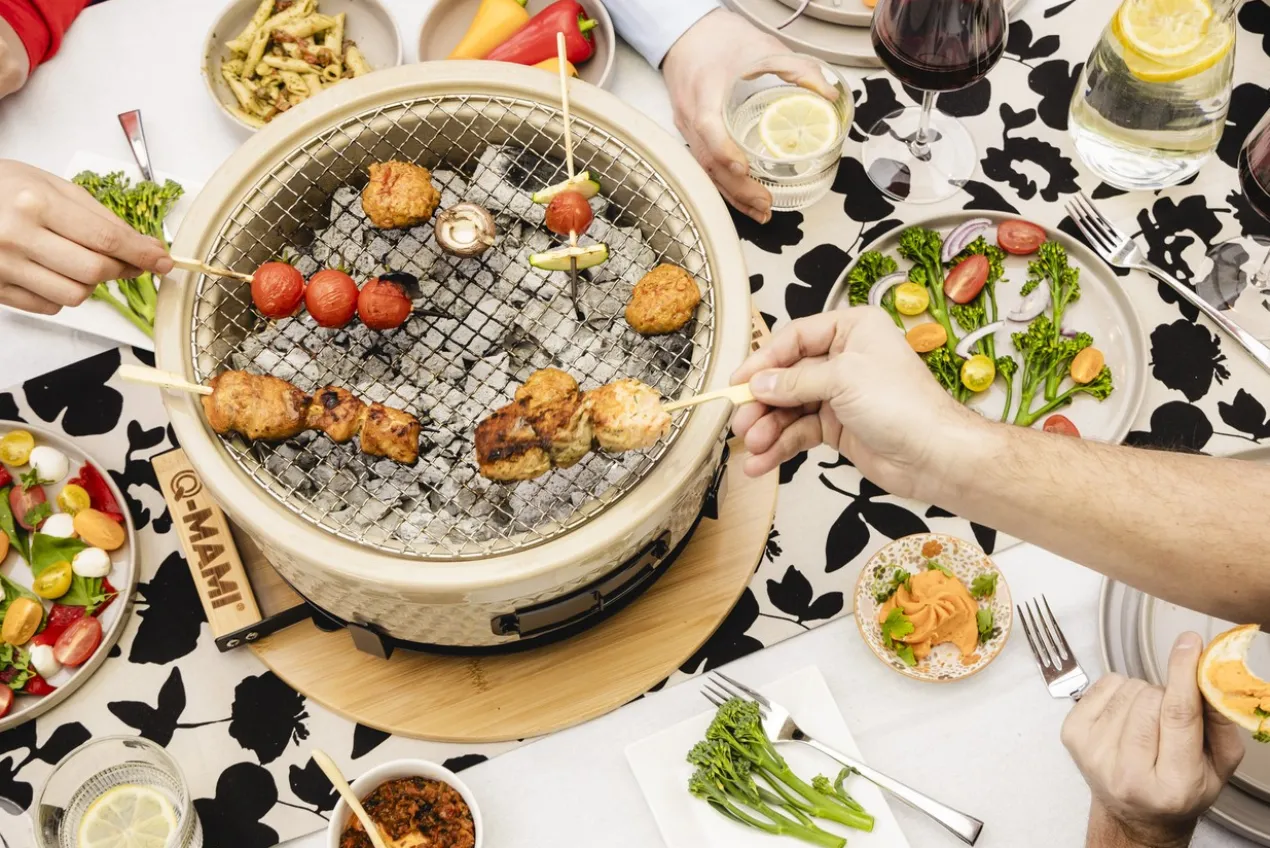 Kamado Tafelgrill Beige