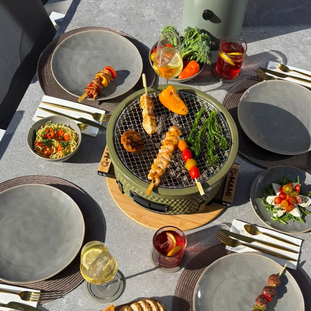 Kamado Tafelgrill Groen