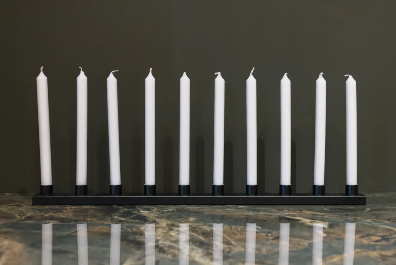 Kandelaar Candro 10 kaarsen zwart