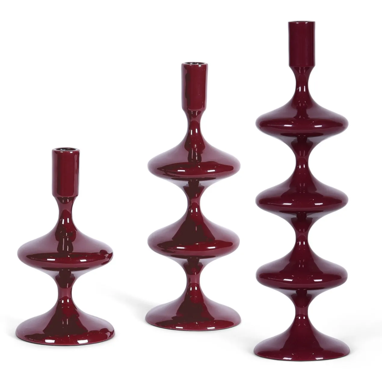 Kandelaar Kim S dark burgundy