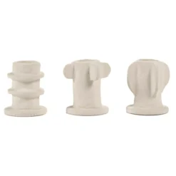 Kandelaar Molly 02 beige - set van 3