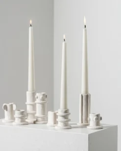 Kandelaar Molly 02 beige - set van 3