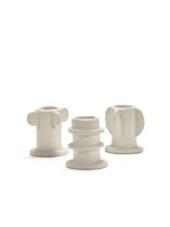 Kandelaar Molly 02 beige - set van 3