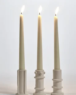 Kandelaar Molly 03 beige - set van 3