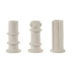 Kandelaar Molly 03 beige - set van 3