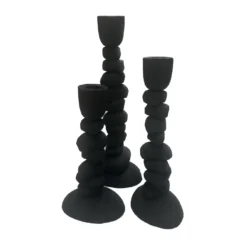 Kandelaar Nechi black - set van 3