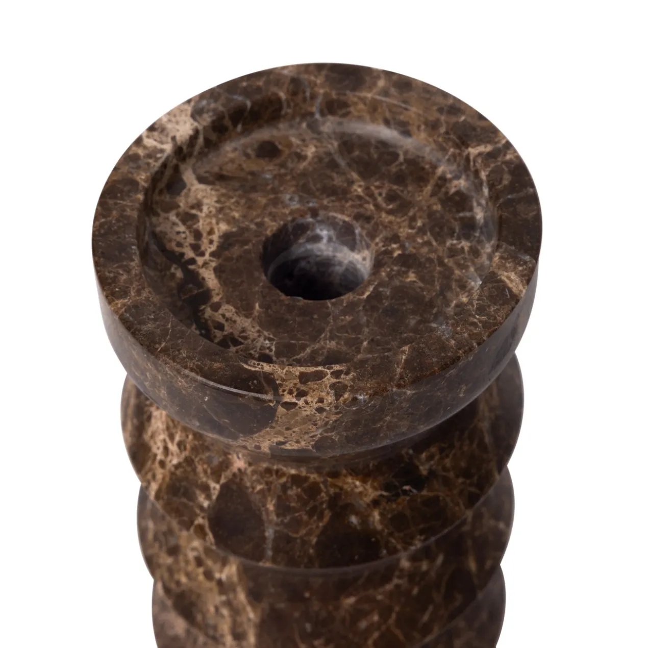 Kandelaar Rhombus bruin 20x9cm