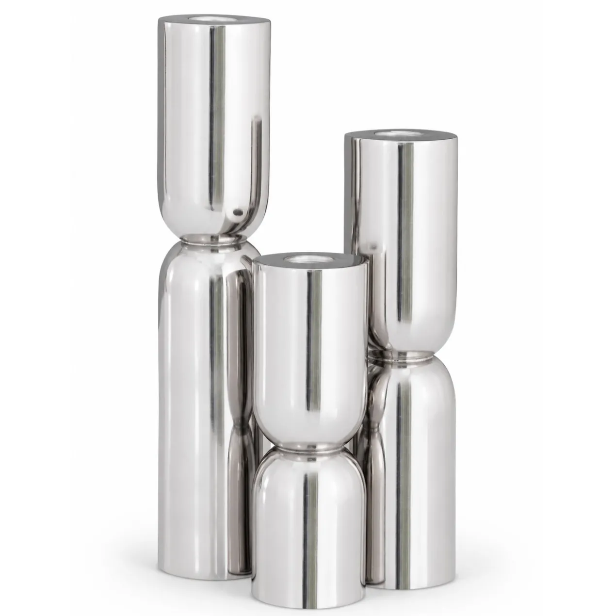Kandelaar Stacy silver L