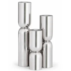 Kandelaar Stacy silver M