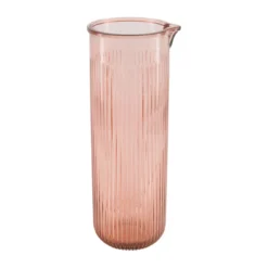 Karaf gerecycled glas soft pink