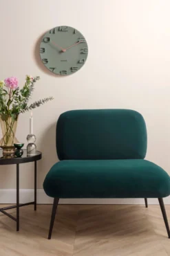 Karlsson wandklok On the Edge Groen