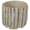 Karo decoratie pot papier mache zand