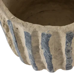 Karo decoratie pot papier mache zand