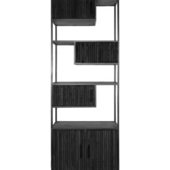 Kast Loek 210 x 80 cm - zwart Mangohout