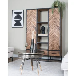 Kast Raya Visgraat - Zwart