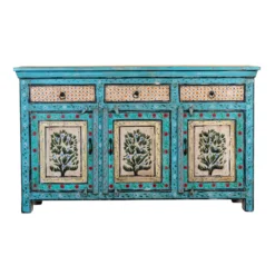 Kaveh - Handbeschilderd Oud Houten Dressoir