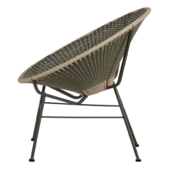 Kazoun tuin loungestoel wicker groen