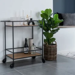 Keukentrolley Flore hout Naturel