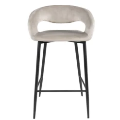 Kick barkruk Lenn velvet -Champagne