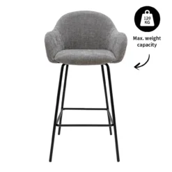 Kick barkruk Mats - Grijs